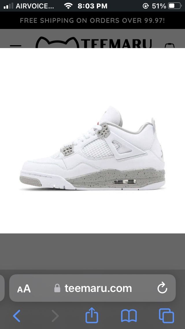 Jordan 4 Retro White Oreo (2021