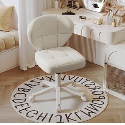 White Vanity Chair