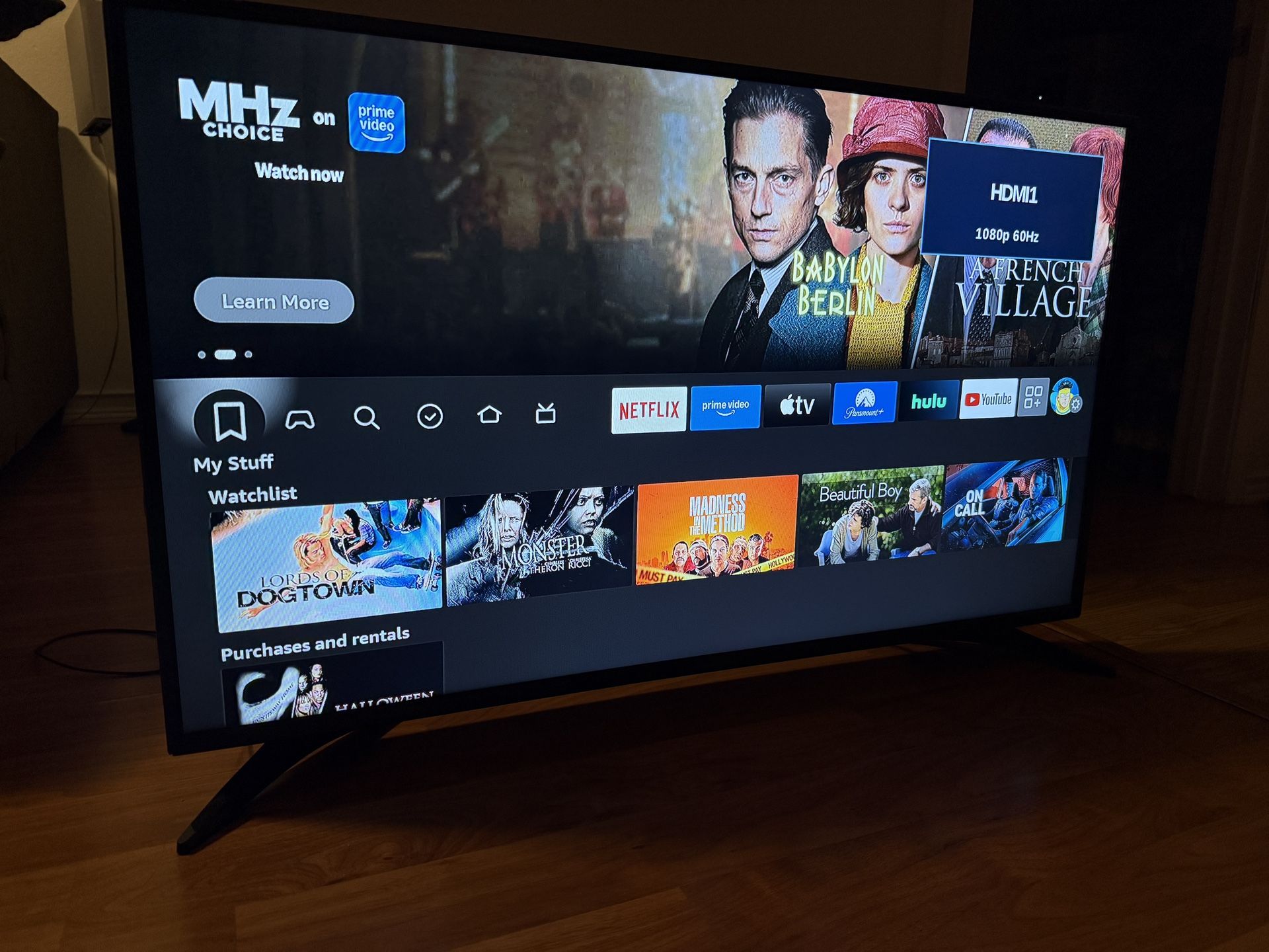 Used 43 Inch Insignia 1080p Tv With No Smart Streaming