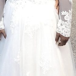 Nice Wedding Gown.  Size 14