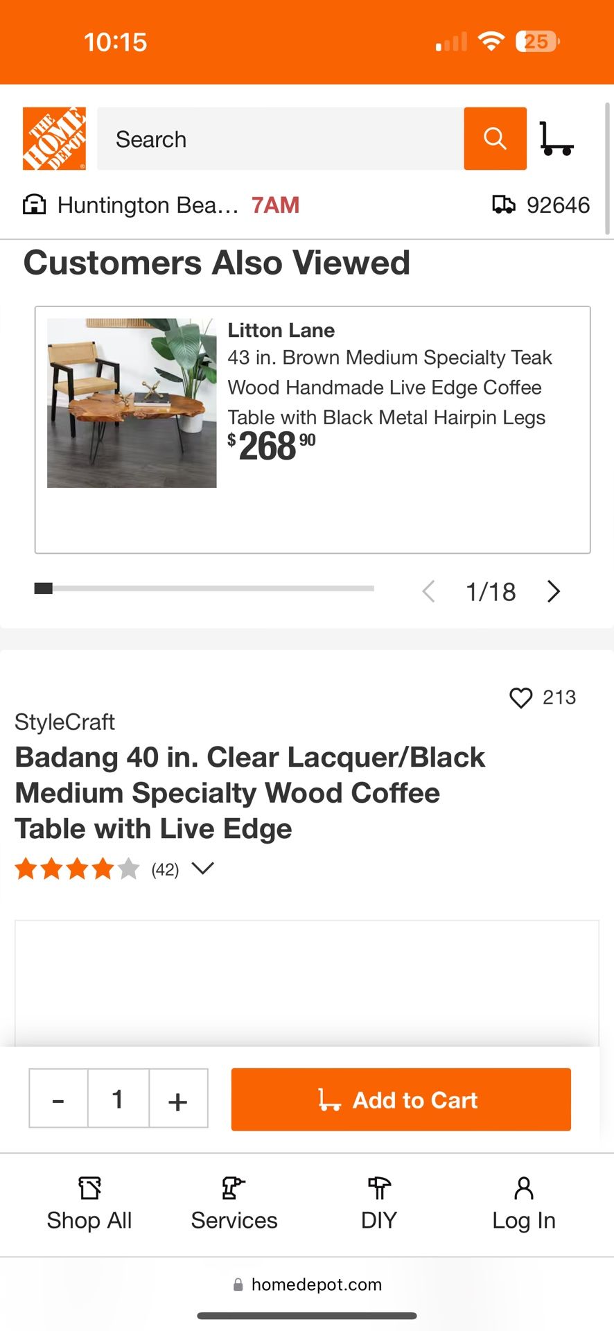 Beautiful Natural Wood Table