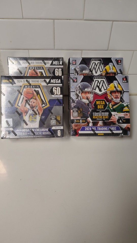 Mosaic Football And Basketball Cards