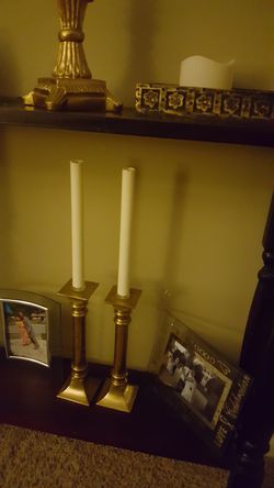 Pair of Brass candle holders