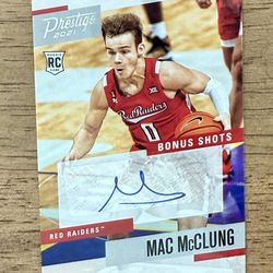 2021-22 Prestige MAC McCLUNG #PBMMC AUTO RC 3 Time NBA Slam Dunk Champion