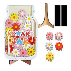 Flower Magnetic Reward Jar for Kids,