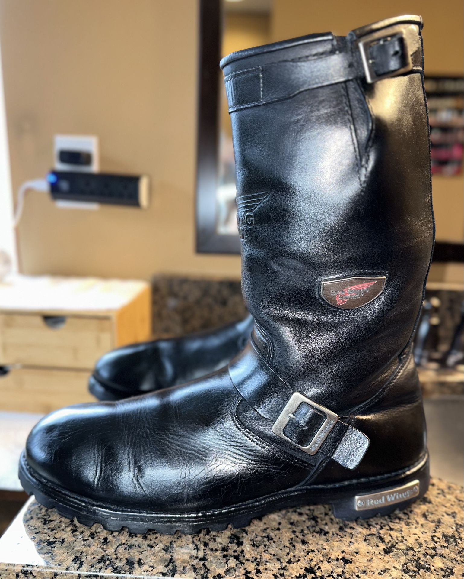 🔥Red Wing #988 Motorcycle Black Leather Boots (size 14)🔥