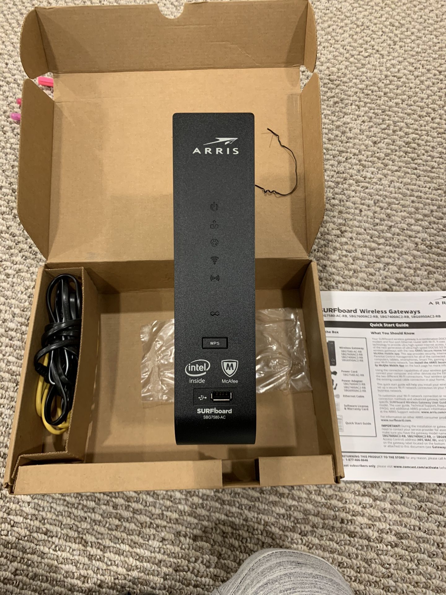 Arris Modem and WiFi Router