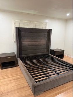 RH Bed Frame and Nightstands