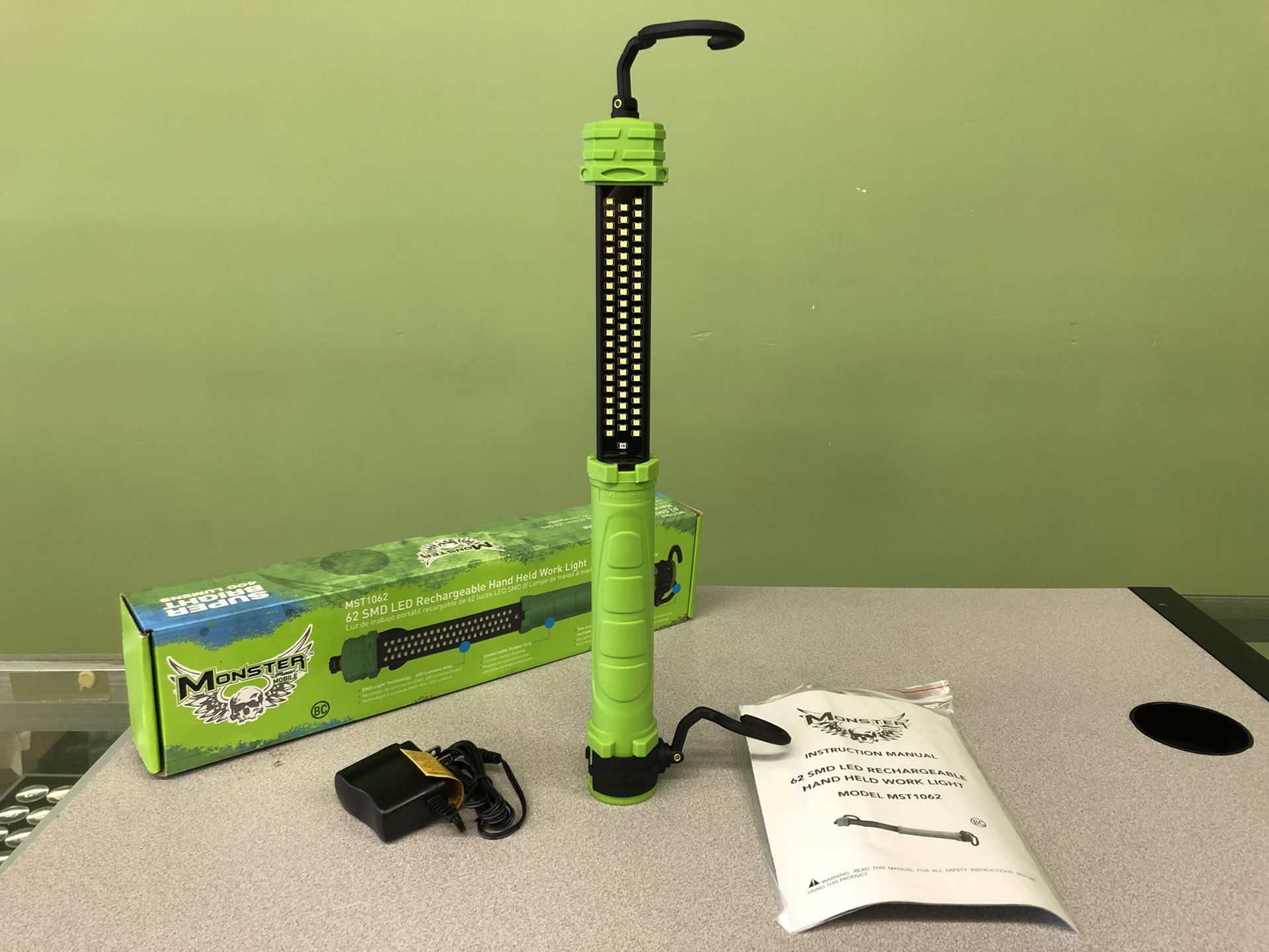 Monster MST1062 62 SMD LED Rechargeable Hand Held Work Light