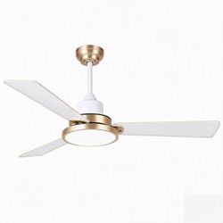Reiga 52" Ceiling Fan with LED Light Remote 3 Blades Quiet DC Motor