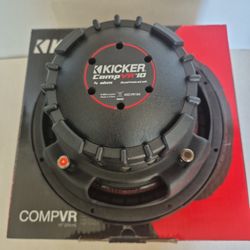 KICKER ( 1 ) 10 INCH DUAL 4 OHM VOICE COIL CAR SUBWOOFER 700 WATTS