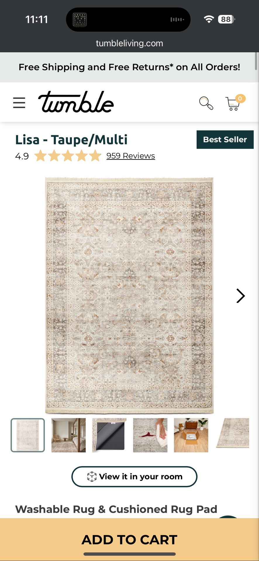 Washable Rug