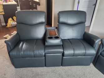 Soft Italian leather Set with Pull out Matteress