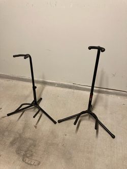 Free Delivery 2 Guitar Bass Stands