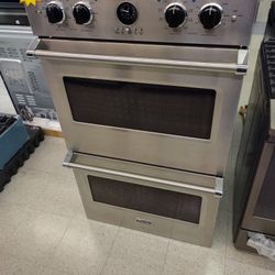 viking stainless steel 30 inch double wall oven 879