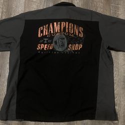 Disney Parks Cars Land Champions Custom Speed Shop Mechanic Shirt size 2XL