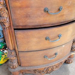 Old Hardwood Dresser 