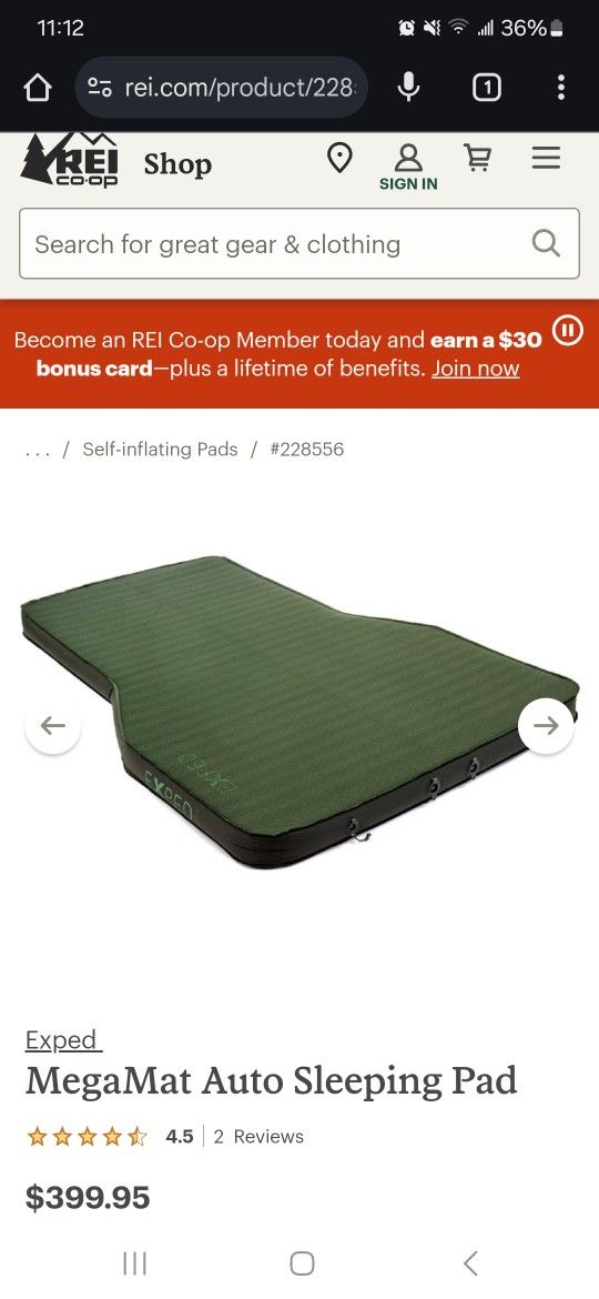 MegaMat Auto Sleeping Pad
