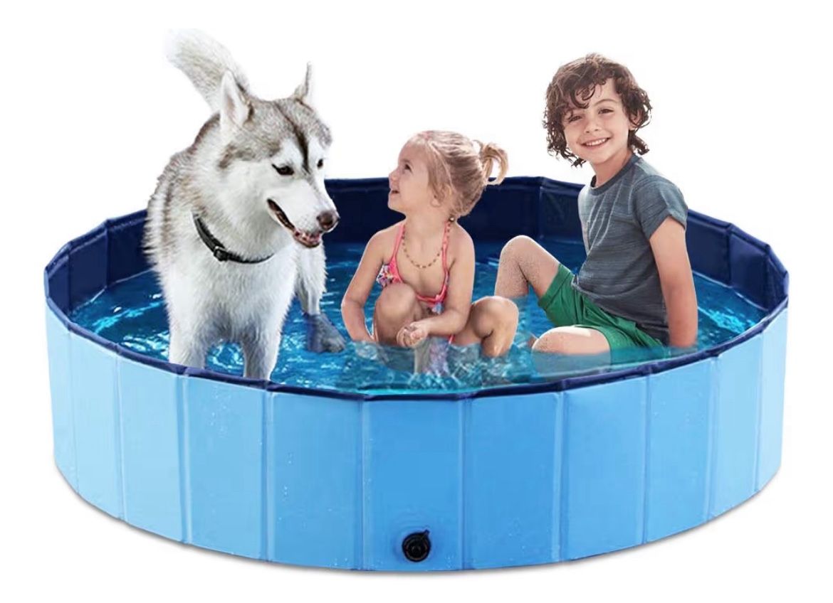 Jasonwell Foldable Dog Pet Bath Pool Collapsible Dog Pet Pool Bathing Tub Kiddie Pool Doggie Wading Pool for Puppy Small Medium Large Dogs Cats and Ki