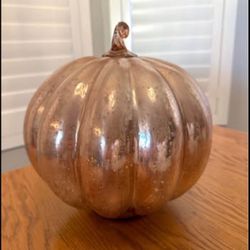 $25….Beautiful Fall Decor - Mercury glass pumpkin.  Measures approximately 10” tall 11” wide. Please pickup in the area of 36th Are and Pinnacle peak 