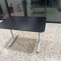 IKEA Bekant Desk Black Wood Top 47x32