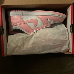 Pink And White Dunks 