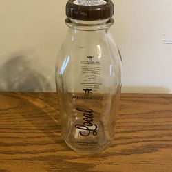 Danzeisen Dairy 32Oz Glass Milk Bottle With Lid From Phoenix Arizona 