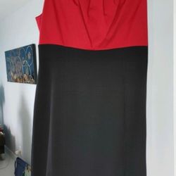 Alfani Colorblock Red/Black Dress