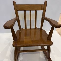 Child’s Wood Lacquer Rocking Chair 