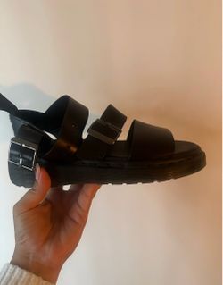 Dr. Martens Black Leather Strap Sandals 7.5