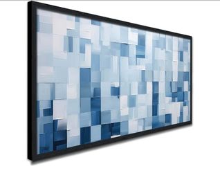 NIB Framed Blue and White Abstract Wall Art for Living Room Bedroom Home Canvas Print Office Painting Artworks for Wall