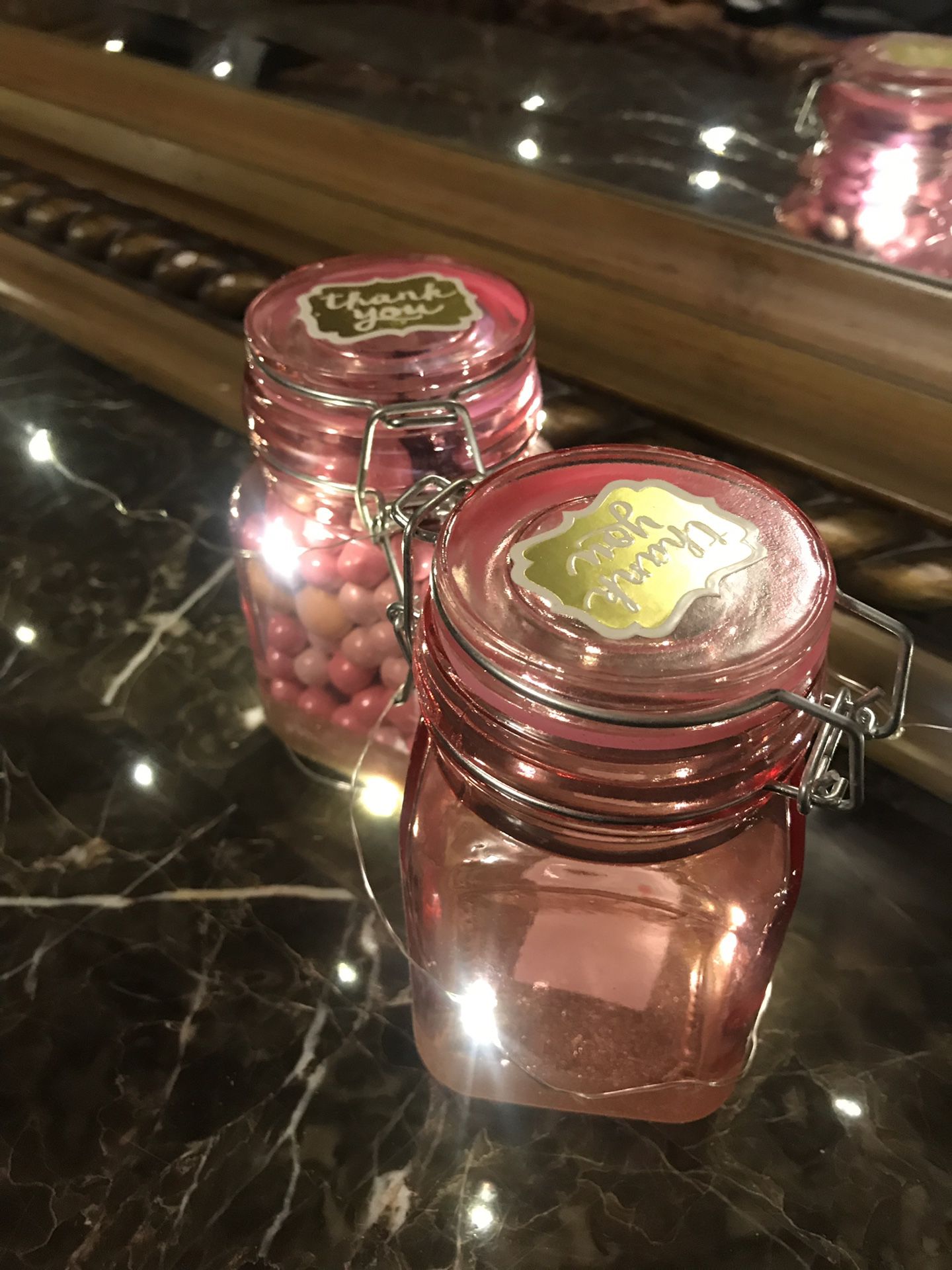 Pink Medium Mason Jars