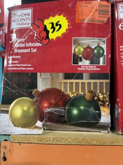 Jumbo Inflatable Ornaments Set 