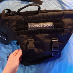 Black Service Dog Vest