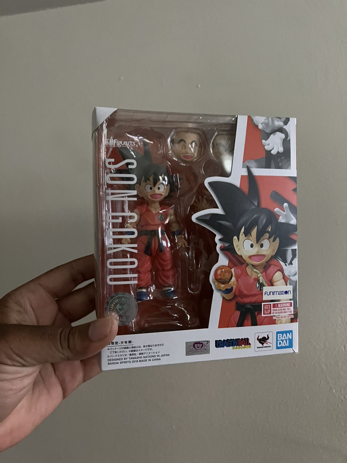 Bandai Tamashi Nations Sh Figuarts Kid Goku Action Figure Og