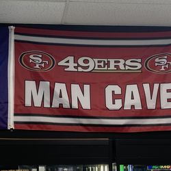 Niners 49ers big flag 3 ft x 5 ft brand new