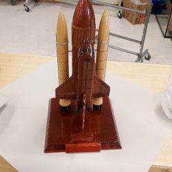 Nasa Wood Tabletop Spaceshuttle Replica