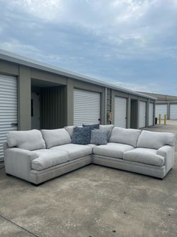 White sectional couch