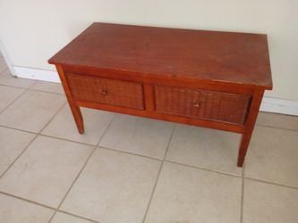 Wicker Coffee Table 32" x 16"