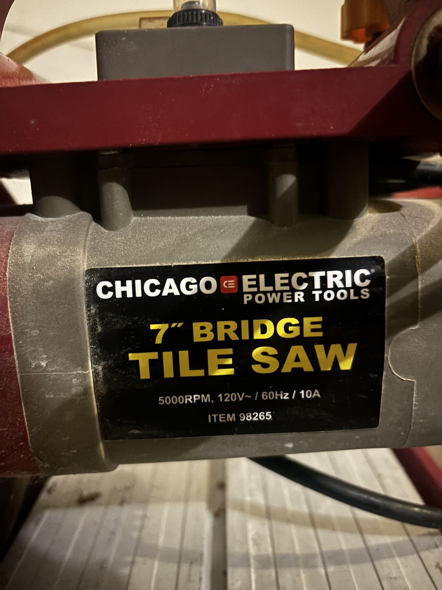 Chicago Electric 7” Bridge Tile Saw