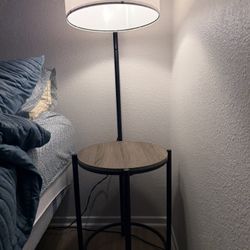 Side Table With Lamp