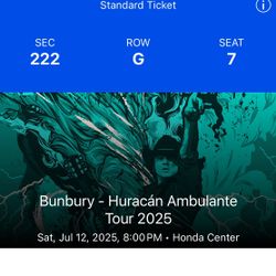 2 Bunbury Tickets 6/12