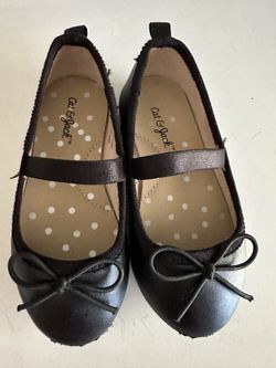 Toddlers Black Cat And Jack Mary Jane Size 6t