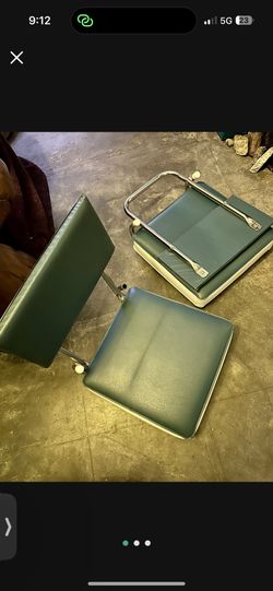 (2) STADIUM FOLDING CHAIRS VINTAGE