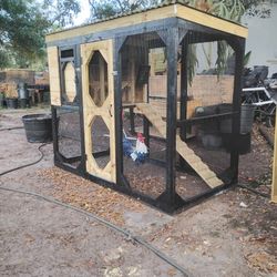 Walk In Chicken Coop 10" Bird Aviary House 