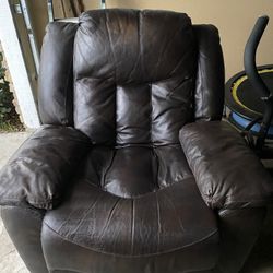 FREE Leather Recliner Chair