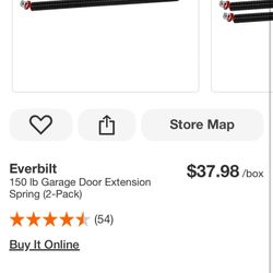 Everbilt 150 lb Garage Door Extension Spring (2-Pack)