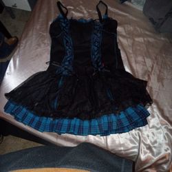 Hot Topic Corset W Garter Straps 