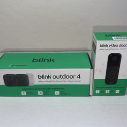 Blink Outdoor4 - (2) Wireless Camera & (1) Video Doorbell