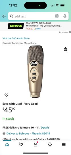 Cardioid Condenser Microphone